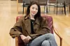 Choi Mina Sue poses for the camera ahead of her interview with the JoongAng Ilbo in Mapo District, western Seoul. [CRB ENTERTAINMENT]
