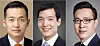 From left are Hanwha Group Chairman Kim Seung-youn's eldest son Kim Dong-kwan, second eldest Kim Dong-won and youngest Kim Dong-seon. [HANWHA GROUP]