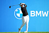 Hanna Green hits a shot during the BMW Ladies Championship at Seowon Valley Country Club in Paju, Gyeonggi, on Oct. 20, 2024. [YONHAP]