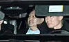 President Yoon Suk Yeol is seen seated in the back of a car taking him to the Seoul Detention Center from the headquarters of the Corruption Investigation Office for High-ranking Officials in Gwacheon, Gyeonggi, where investigators questioned him after taking him into custody on Jan. 15. [JOINT PRESS CORPS]