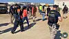 U.S. Immigration and Customs Enforcement, Homeland Security Investigations and other federal agencies carried out an immigration raid at the construction site of Hyundai Motor Group and LG Energy Solution’s joint battery plant in Savannah, Georgia, on Sept. 4. The Bureau of Alcohol, Tobacco, Firearms and Explosives Atlanta Field Division posted this photo on its official X account on Sept. 4. [SCREEN CAPTURE]