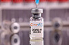 A vial labelled ″CureVac Covid-19 Vaccine″ is seen in this illustration from Jan. 16, 2022. [REUTERS/YONHAP]