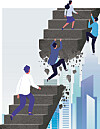 An illustration depicting social mobility [JOONGANG ILBO]