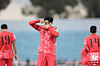 Korea's Son Heung-min celebrates after scoring against Palestine at Amman International Stadium in Amman, Jordan on Tuesday.  [NEWS1]