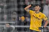 Wolverhampton Wanderers forward celebrates scoring during a Premier League match against Burnley at Molineux Stadium in England on Dec. 6, 2023. [AFP/YONHAP]