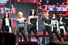 Girl group IVE performs ″Blackhole,″ the lead track of its second full-length album ″Revive+,″ during a press showcase at Yes24 Live Hall in eastern Seoul on Feb. 23. [DANIELA GONZALEZ PEREZ]