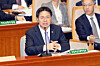 Kang Hyoung-seok, vice minister at the Ministry of Agriculture, Food and Rural Affairs, answers lawmakers’ questions during a session of the National Assembly’s Special Committee on Budget and Accounts in Yeouido, western Seoul, on Nov. 10. [NEWS1]