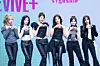 Girl group IVE poses for photos during a press showcase for its second full-length album, ″Revive+,″ at Yes24 Live Hall in eastern Seoul on Feb. 23. [DANIELA GONZALEZ PEREZ]