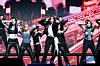 Girl group IVE performs ″Blackhole,″ the lead track of its second full-length album ″Revive+,″ during a press showcase held at Yes24 Live Hall in eastern Seoul on Feb. 23. [DANIELA GONZALEZ PEREZ]