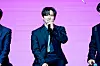 Member Changbin of boy band Stray Kids answers questions from reporters during a press conference held on Friday at the Conrad Seoul hotel in western Seoul in celebration of the release of its new EP ″Rock-Star.″ [KIM MYEONG-JI]