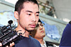 Choi Won-jong speaks to reporters at Seongnam Sujeong Police Station in on Aug. 10, 2023, as he is transferred to the prosecution. [YONHAP]