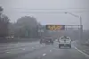 A Georgia Department of Transportation electronic sign displays a winter weather advisory, as a winter storm spreads across a large swath of the United States, in Atlanta, Jan. 25. [REUTERS/YONHAP]