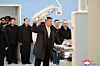 North Korea's leader Kim Jong-un tours the Ryonggang County Hospital, a newly built hospital under Kim's regional development policy, on Dec. 29, in this photo carried by the North's official Korean Central News Agency on Dec. 30. [KCNA]