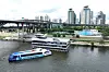A Hangang bus ferry sails past the Dongjak district in southern Seoul during a trial run ahead of its official launch in September. [YONHAP]
