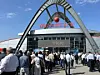Long lines form outside the Targi Kielce exhibition hall on the opening day of MSPO 2025 in Kielce, Poland, on Sept. 2 [SEO JI-EUN]