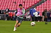 Tottenham Hotspur captain Son Heung-min trains on May 20 ahead of the Europa League final against Manchester United at the San Mames Stadium in Bilbao, Spain. [AP/YONHAP]