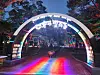 The main gate to the festival grounds of the Daegaya Forest of Light (translated), a themed night park that opened in Goryeong County, North Gyeongsang, on Sept. 5. [KIM JUNG-SEOK]
