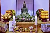 A 14th-century Buddhist statue of the Avalokitesvara bodhisattva, stolen from Japan's Kannonji temple in 2012, sits at Buseok Temple in Seosan in Korea on May 5. [AP/YONHAP]