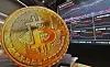 The price of Bitcoin is displayed on a digital board at Bithumb's Gangnam branch in Seocho District, southern Seoul, on July 18. [YONHAP]