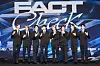 Members of boy band NCT 127 pose for photos during a press conference held on Friday at the Conrad Seoul hotel in western Seoul for its fifth full-length album ″Fact Check.″ [SM ENTERTAINMENT]