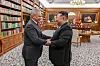 The Rodong Sinmun reported on June 5 that Kim Jong-un, right, met with Sergei Shoigu, secretary of Russia’s Security Council, during the Russian's visit to North Korea on June 4. [NEWS1]