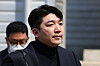 Choi Hyung-rok, CEO of Balaan, attends the Seoul Bankruptcy Court in southern Seoul on April 3. [YONHAP]