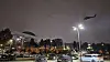 A military helicopter flies to the National Assembly building in western Seoul late Tuesday night after President Yoon Suk Yeol declared emergency martial law that day. [NEWS1]