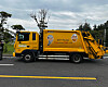 A trash car is parked far outside the Jeju Environmental Resource Recycle Center in Dongbok-ri, Gujwa-eup, Jeju City, on June 9. [JOONGANG ILBO]