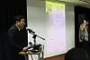 Bu Ji-seok, an attorney at Law Firm Buyou who represents Kim Sae-ron's family, reveals KakaoTalk chats between her and Kim Soo-hyun that allegedly took place in June 2016 during a press conference held in southern Seoul on March 27. [YONHAP]