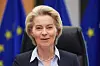 European Commission President Ursula von der Leyen attends a European Commission College meeting in Brussels, Belgium, on May 14. [EPA/YONHAP]