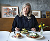 New Zealand Ambassador to Korea Dawn Bennet speaks during an interview with the Korea JoongAng Daily over a New Zealand-style brunch at Neighbours, a café-restaurant in Yongsan District, central Seoul, on Nov. 28. [PARK SANG-MOON]