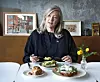 New Zealand Ambassador to Korea Dawn Bennet speaks during an interview with the Korea JoongAng Daily over a New Zealand-style brunch at Neighbours, a café-restaurant in Yongsan District, central Seoul, on Nov. 28. [PARK SANG-MOON]