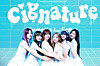 Girl group cignature poses for the cameras at Shinhan Sol Pay Square in Mapo District, western Seoul. [J9 ENTERTAINMENT]