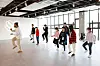 Children take dance lessons at SM Universe for the SMile WoW education program. [SM ENTERTAINMENT]