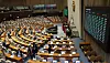 The National Assembly passes a bill to revise the Prosecutors’ Disciplinary Act on June 5 as most lawmakers from the conservative People Power Party walk out of the plenary session in protest. [YONHAP]