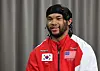 Korean American footballer from the Arizona Cardinals Kyler Murray speaks to Yonhap while visiting Korea for the first time in Seoul on March 11. [YONHAP]