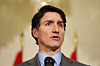Canadian Prime Minister Justin Trudeau holds a press conference at Canada House in London on Sunday, March 2. [AP/YONHAP]