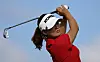 Korea's Ko Jin-young in action at Le Golf National in Guyancourt, France on Aug. 7 during the first round of the women's golf tournament at the Paris Olympics. [REUTERS/YONHAP]