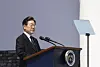 Korean President Lee Jae-myung delivers during a ceremony to mark the 70th Memorial Day at the Seoul National Cemetery in Seoul, Korea, Friday, June 6, 2025. [AP/YONHAP]
