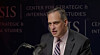 Seth Jones, president of the Defense and Security Department at the Center for Strategic and International Studies (CSIS), speaks during a CSIS podcast on Feb. 4 in this photo captured from a CSIS YouTube account. [SCREEN CAPTURE]