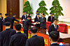 North Korean officials are seen during a ceremony to award delegates to the Ninth Congress of the Workers' Party of Korea at the Kumsusan Palace of the Sun in Pyongyang on Feb. 17, in this photo released by the state-run Korean Central News Agency. [YONHAP]
