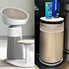 From left, LG Electronics' PuriCare AeroCat Tower, which was unveiled at CES 2025, and Dreame Purcatch Air Purifier FP10, which was unveiled at CES 2026 [LG ELECTRONICS, SARAH CHEA]