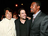 Jackie Chan, Brett Ratner and Chris Tucker appear at the 'Rush Hour 3' premiere after party in Los Angeles, California on July 30, 2007. From left: Jackie Chan, Brett Ratner and Chris Tucker. [AP/YONHAP]