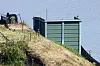 A South Korean military loudspeaker facility used for broadcasts toward North Korea is seen near the border in Paju, Gyeonggi, on June 12. [YONHAP]