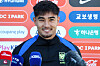 Jens Castrop, a Korean national team football player, speaks during an interview with Korean media at Icahn Stadium in New York on Sept. 3. [YONHAP]