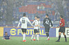 Ulsan HD players, in white, in action, during the second leg of the 2023-24 AFC Champions League semifinals against Yokohama F. Marinos at International Stadium Yokohama in Japan on Wednesday. [AFC]