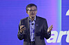 Intel CEO Lip-Bu Tan delivers a speech during the Computex 2025 exhibition in Taipei, Taiwan, on May 19. [AP/YONHAP]