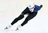 Speed skater Rim Jong-un is seen during a short track match at the Mokdong Ice Rink in Yangcheon District, western Seoul, on April 13, 2025. [YONHAP]