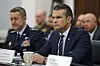 U.S. Defense Secretary Pete Hegseth, right, attends a House Appropriations Committee hearing at the U.S. Capitol in Washington on June 10. [EPA/YONHAP]