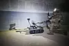 A soldier from the 2nd Infantry Division/South Korean-U.S. Combined Division deploy an unmanned robot to navigate and search a subterranean facility during the South Korea-U.S. underground facility response drill in Paju, Gyeonggi, on March 17, as part of this year's Freedom Shield field training drills. [ROK ARMY]